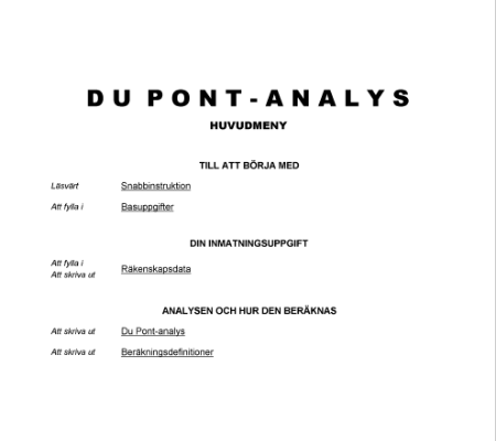 Du Pont-analys totalt kapital