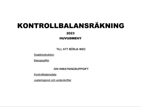 Kontrollbalansräkning