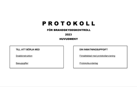 Protokoll brandskyddskontroll