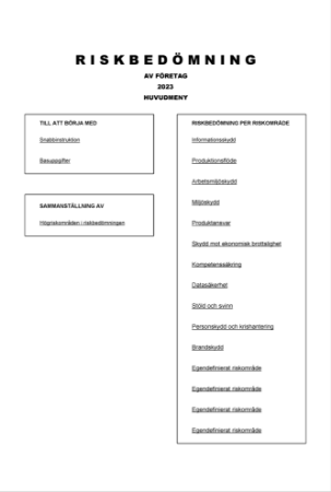 Riskbedömning företag