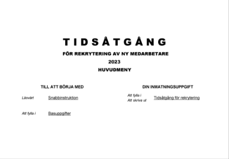 Tidsåtgång rekrytering