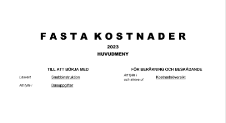 Fasta kostnader