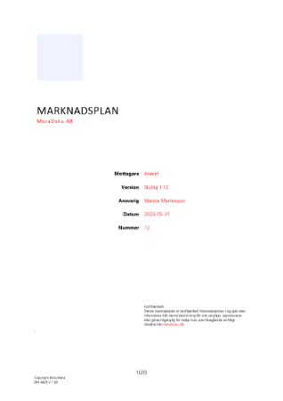 Marknadsplan