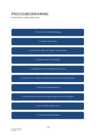 Processbeskrivning systematiskt arbetsmiljöarbete