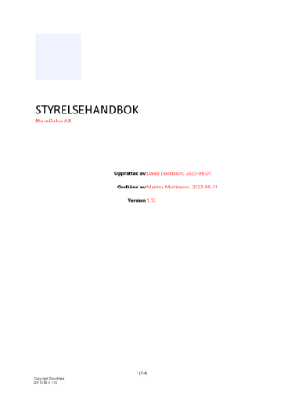 Styrelsehandbok