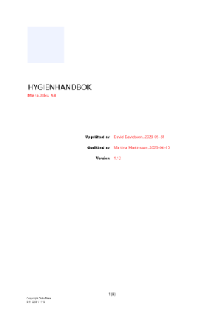 Hygienhandbok