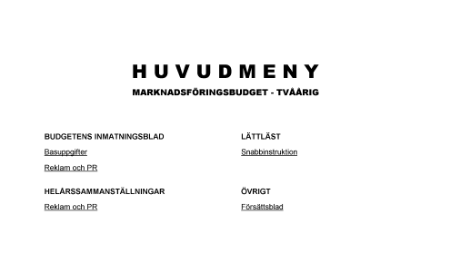 Marknadsföringsbudget tvåårig