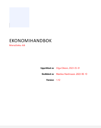 Ekonomihandbok