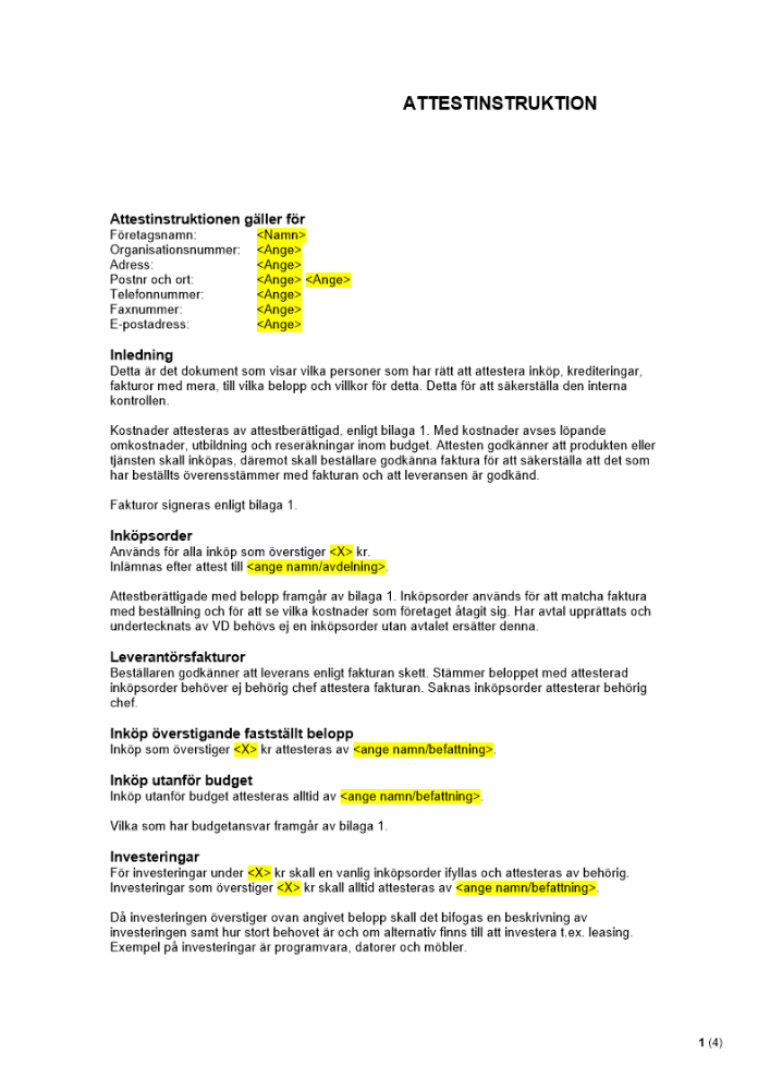 Attestinstruktion (mall)