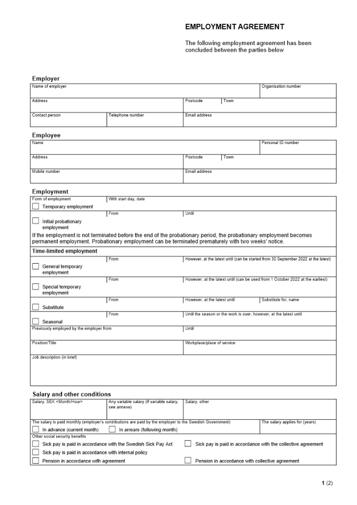 Employment agreement